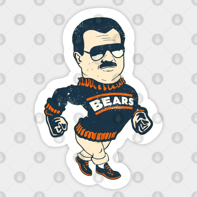 Ditka Mascot Sticker by darklordpug